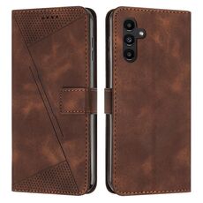 Custodia per telefono in pelle Dream Triangle per Samsung Galaxy S24 con cordino lungo (marrone)