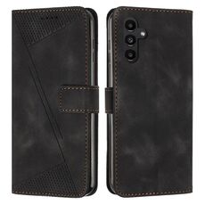 Custodia per telefono in pelle Dream Triangle per Samsung Galaxy S24 con cordino lungo (nero)