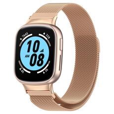 For Honor Watch 4 TMA-L19 Cinturino in maglia di acciaio magnetico Milano (oro rosa)