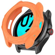 Per Ticwatch Pro 5 Custodia protettiva per orologio in TPU semi-chiusa corazzata (arancione)