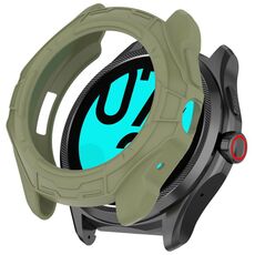 Per Ticwatch Pro 5 Custodia protettiva per orologio in TPU semi-chiusa corazzata (verde)