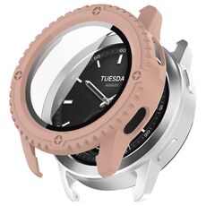 Per Xiaomi Watch S3 PC + custodia protettiva per orologio integrata con pellicola temperata (rosa)
