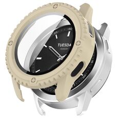 Per Xiaomi Watch S3 PC + custodia protettiva per orologio integrata con pellicola temperata (beige)