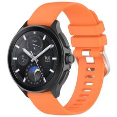 Per cinturino in silicone con superficie lucida Xiaomi Watch S3 (arancione)