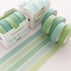 Set di nastri Washi per decorazioni fai-da-te, 5 rotoli/scatola da 3 m, colore: Spring Bud