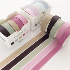 Set di nastri Washi per decorazioni fai-da-te, 5 rotoli/scatola da 3 m, colore: Night Dance