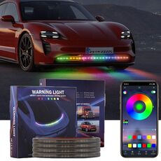 Luci di marcia diurna Phantom per auto Luci di svolta a LED per streamer, Lunghezza: AR12-120 cm Modello APP+RF