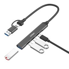 Onten UCA9703S Docking station USB 3.0 4 in 2 + da tipo C a 3 tipi C + HUB USB