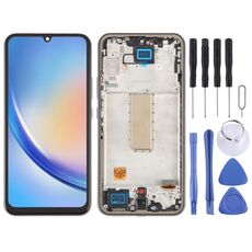Per Samsung Galaxy A34 5G SM-A346B Display LCD OLED digitalizzatore assemblaggio completo con cornice