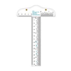 Righello in plastica per cancelleria per l'apprendimento del righello quadrato a T (trasparente)