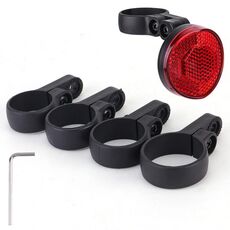 Per supporto per bicicletta fanale posteriore riflettente nascosto Airtag (rosso)