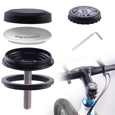 Per AirTag Tracker Custodia per bicicletta Supporto per cuffia nascosto antifurto Localizzatore bici Supporto per staffa, Stile: Coperchio per birra