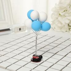 Ornamenti per auto Palloncini per confessioni Forniture decorative carine, colore: blu bianco