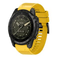 Per cinturino in silicone a sgancio rapido Garmin Tactix 7 AMOLED da 26 mm (giallo)