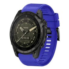 Per cinturino in silicone a sgancio rapido Garmin Tactix 7 AMOLED da 26 mm (blu scuro)