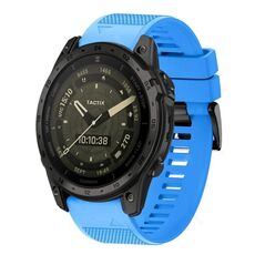Per cinturino in silicone a sgancio rapido Garmin Tactix 7 AMOLED da 26 mm (blu cielo)