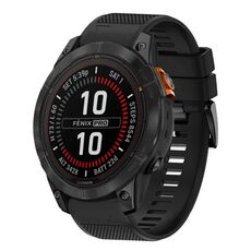 Per cinturino in silicone a sgancio rapido Garmin Fenix 7X Pro 51mm 26mm (nero)