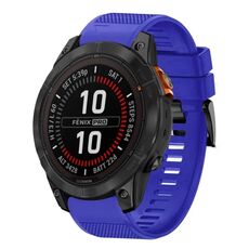 Per cinturino in silicone a sgancio rapido Garmin Fenix 7X Pro 51mm 26mm (blu scuro)