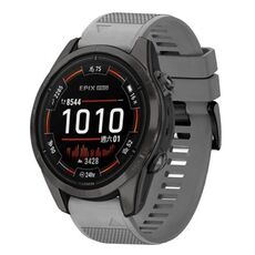 Per cinturino in silicone a sgancio rapido Garmin Epix Pro 51mm 26mm (grigio)