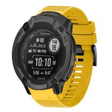 Per cinturino in silicone a sgancio rapido Garmin Instinct 2X Solar da 26 mm (giallo)