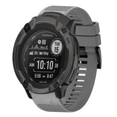 Per cinturino in silicone a sgancio rapido Garmin Instinct 2X Solar da 26 mm (grigio)