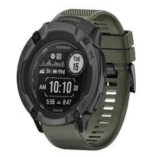 Per cinturino in silicone a sgancio rapido Garmin Instinct 2X Solar da 26 mm (verde militare)