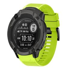 Per cinturino in silicone a sgancio rapido Garmin Instinct 2X Solar da 26 mm (verde lime)