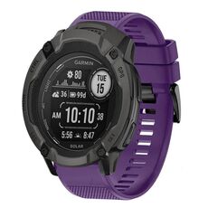 Per cinturino in silicone a sgancio rapido Garmin Instinct 2X Solar da 26 mm (viola)