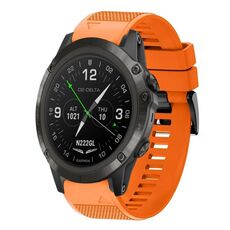 Per cinturino in silicone a sgancio rapido Garmin D2 Delta PX 26mm (arancione)