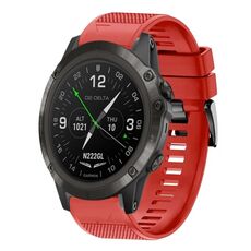 Per cinturino in silicone a sgancio rapido Garmin D2 Delta PX da 26 mm (rosso)