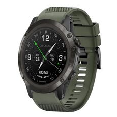 Per cinturino in silicone a sgancio rapido Garmin D2 Delta PX 26mm (verde militare)