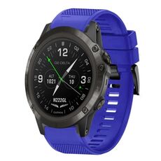 Per cinturino in silicone a sgancio rapido Garmin D2 Delta PX 26mm (blu scuro)