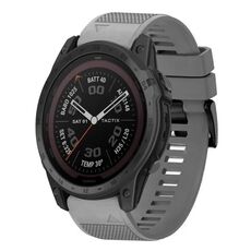 Per cinturino in silicone a sgancio rapido Garmin Tactix 7 Pro da 26 mm (grigio)