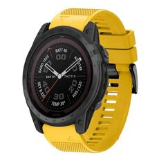 Per cinturino in silicone a sgancio rapido Garmin Tactix 7 da 26 mm (giallo)