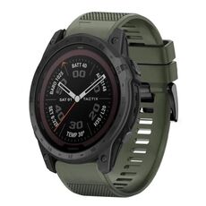 Per cinturino in silicone a sgancio rapido Garmin Tactix 7 da 26 mm (verde militare)