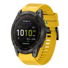 Per cinturino in silicone a sgancio rapido Garmin Enduro 2 da 26 mm (giallo)