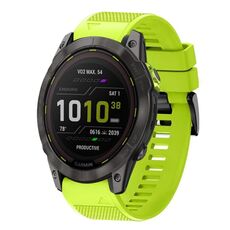 Per cinturino in silicone a sgancio rapido Garmin Enduro 2 da 26 mm (verde lime)