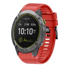 Per cinturino in silicone a sgancio rapido Garmin Enduro da 26 mm (rosso)
