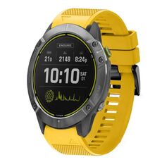 Per cinturino in silicone a sgancio rapido Garmin Enduro da 26 mm (giallo)