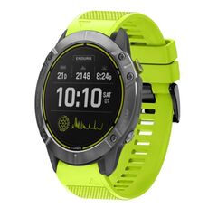 Per cinturino in silicone a sgancio rapido Garmin Enduro da 26 mm (verde lime)