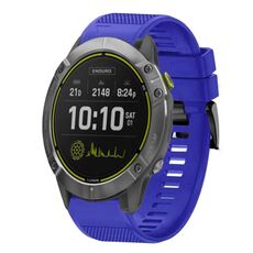 Per cinturino in silicone a sgancio rapido Garmin Enduro da 26 mm (blu scuro)