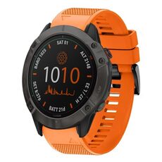 Per cinturino in silicone a sgancio rapido Garmin Fenix 6X Pro da 26 mm (arancione)