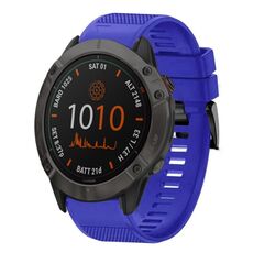 Per cinturino in silicone a sgancio rapido Garmin Fenix 6X Pro da 26 mm (blu scuro)