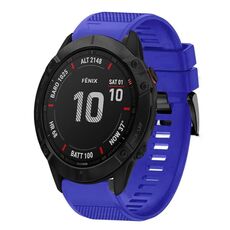 Per cinturino in silicone a sgancio rapido Garmin Fenix 6X Sapphire da 26 mm (blu scuro)