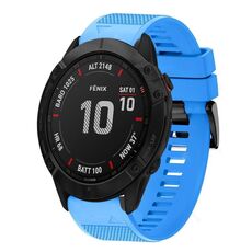 Per cinturino in silicone a sgancio rapido Garmin Fenix 6X Sapphire da 26 mm (blu cielo)