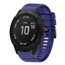 Per cinturino in silicone a sgancio rapido Garmin Fenix 6X Sapphire da 26 mm (blu notte)