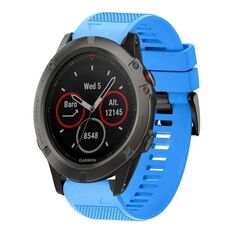Per cinturino in silicone a sgancio rapido Garmin Fenix 5X Sapphire da 26 mm (blu cielo)