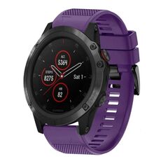 Per cinturino in silicone a sgancio rapido Garmin Fenix 5X Plus da 26 mm (viola)