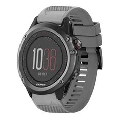 Per cinturino in silicone a sgancio rapido Garmin Fenix 3 da 26 mm (grigio)