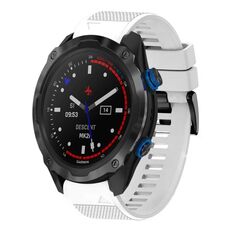 Per cinturino in silicone a sgancio rapido Garmin Descent MK 2i da 26 mm (bianco)